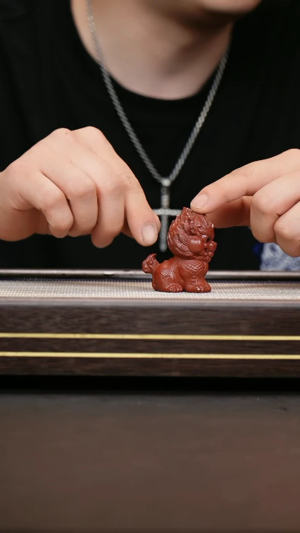 茶壶紫砂麒麟茶宠