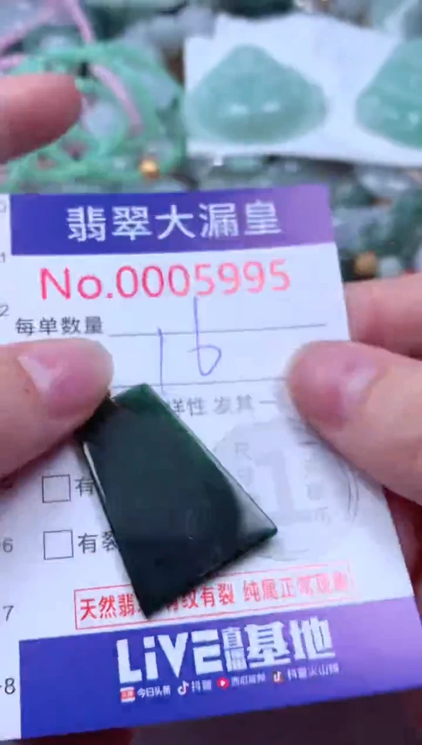 吊坠(不含链)未镶嵌翡翠5995