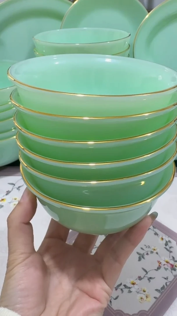 4.5英寸玉瓷碗6个口径11.5厘米