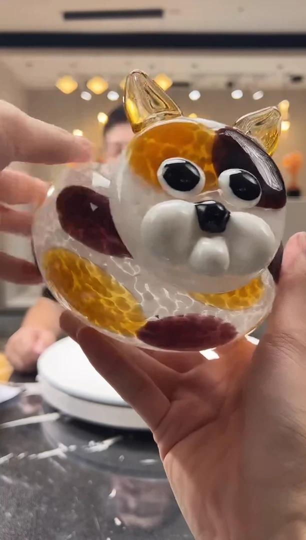 琉璃巴比特美学 小狗碗
