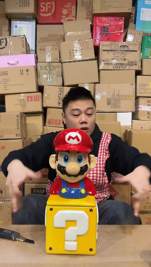 【闪购商品】杯马里奥问号罐一套