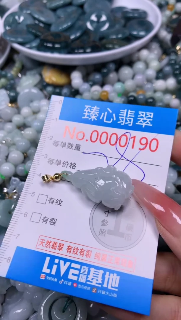 【闪购商品】翡翠颈饰未镶嵌含绳00090