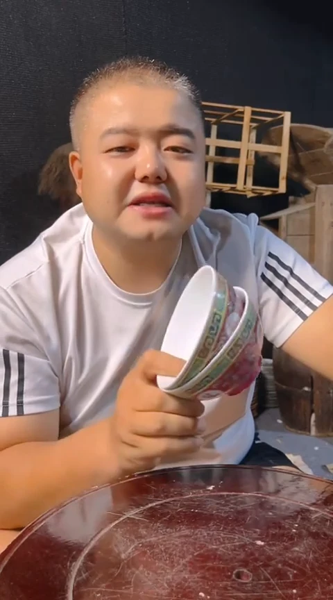 摆件景德镇陶瓷青花摆件10一对碗