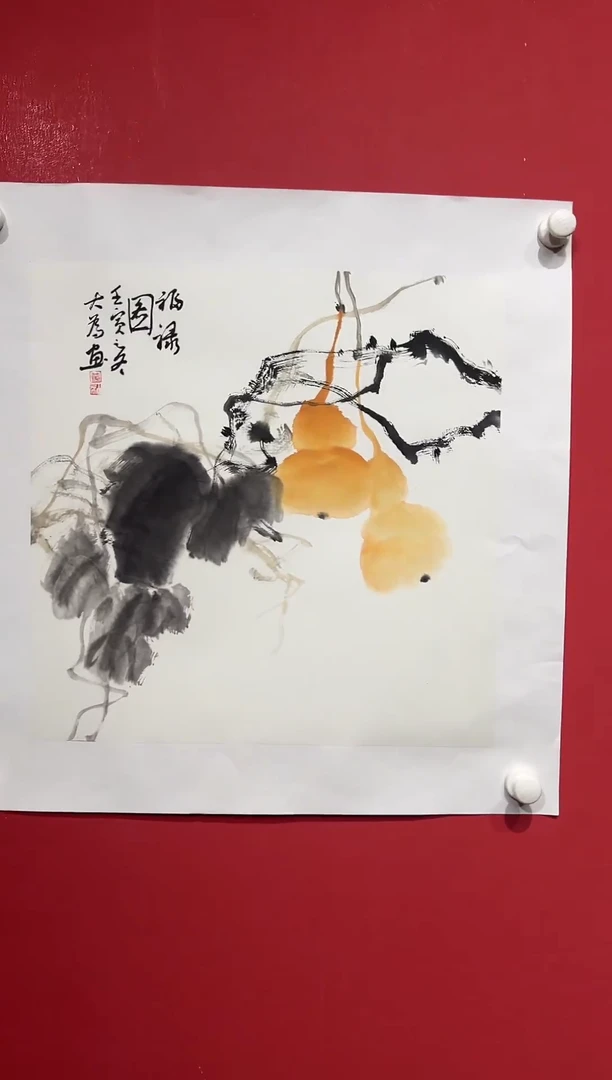 国画黄大为-2平尺-国画