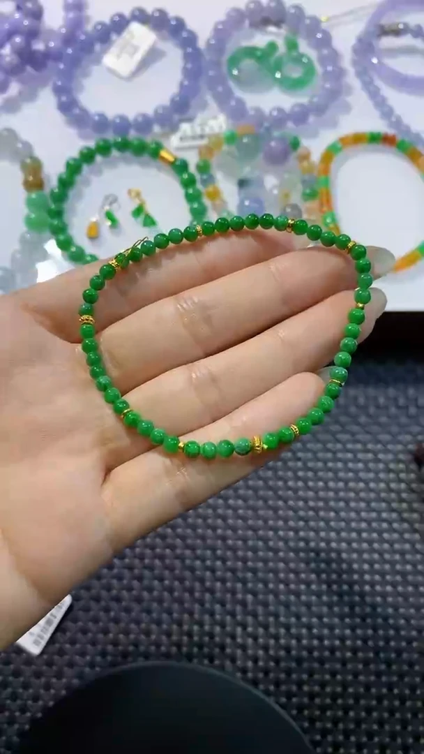 散珠翡翠卡3.7绿小米