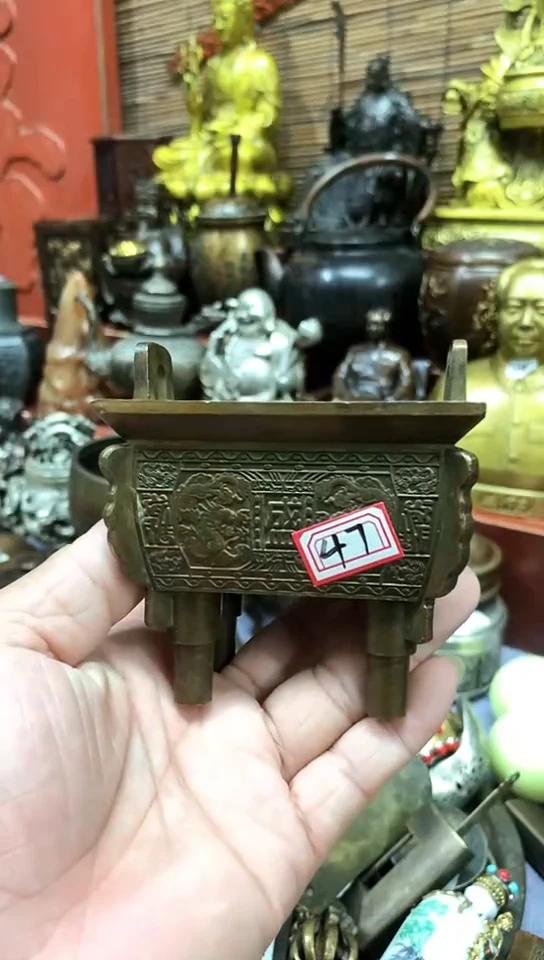 鸿兴工艺摆件把件方鼎