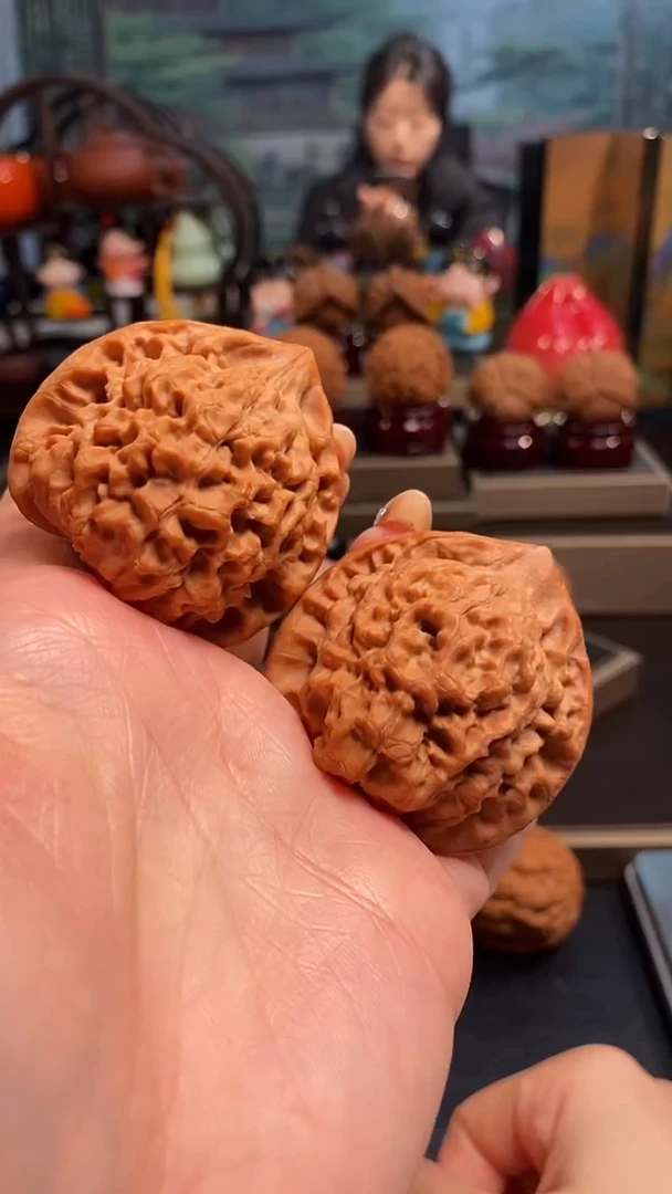 【闪购商品】文玩核桃把件H235官帽47