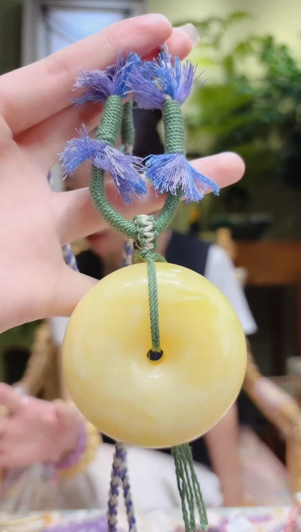 【闪购商品】蜜蜡裸石未镶嵌蜜蜡平安扣吊坠