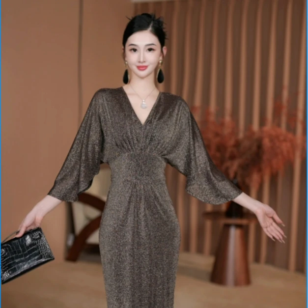 东东定制【魅力曲线】25年夏装时尚轻奢显瘦百搭连衣裙