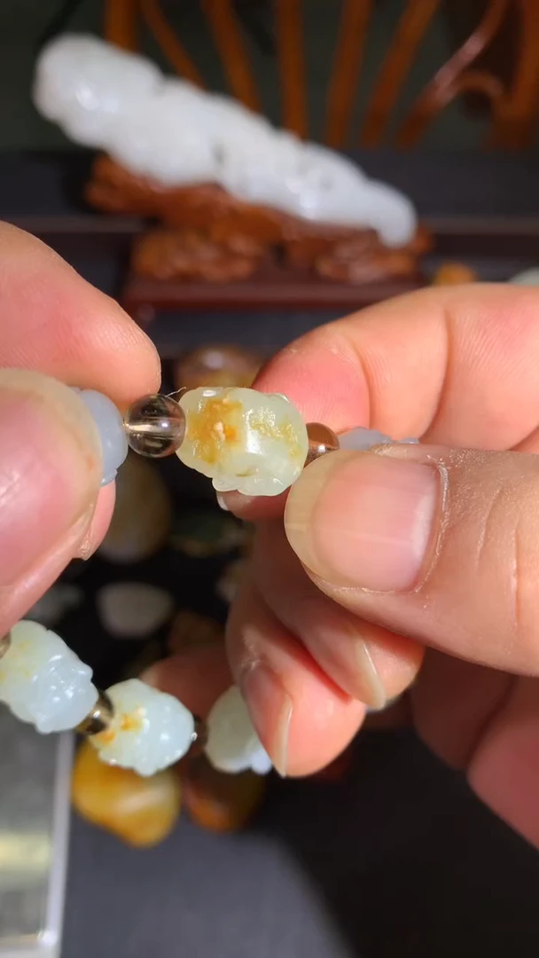未镶嵌手链和田玉（子料）籽料手串