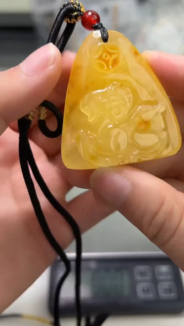裸石琥珀未镶嵌琥珀蜜蜡吊坠