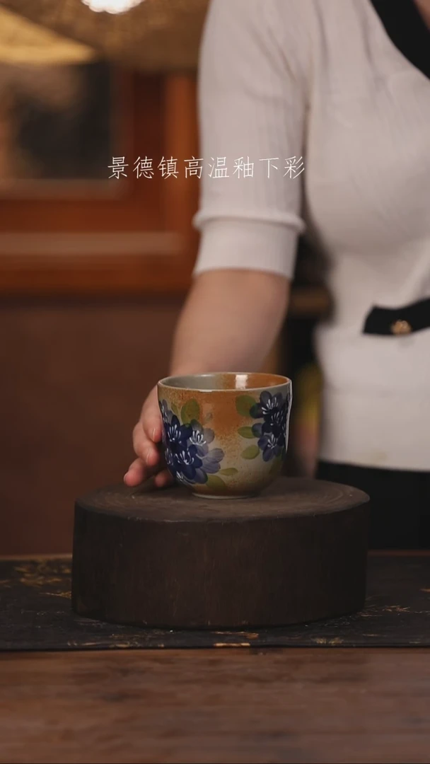 陶瓷景德镇高温釉下手绘陶瓷187