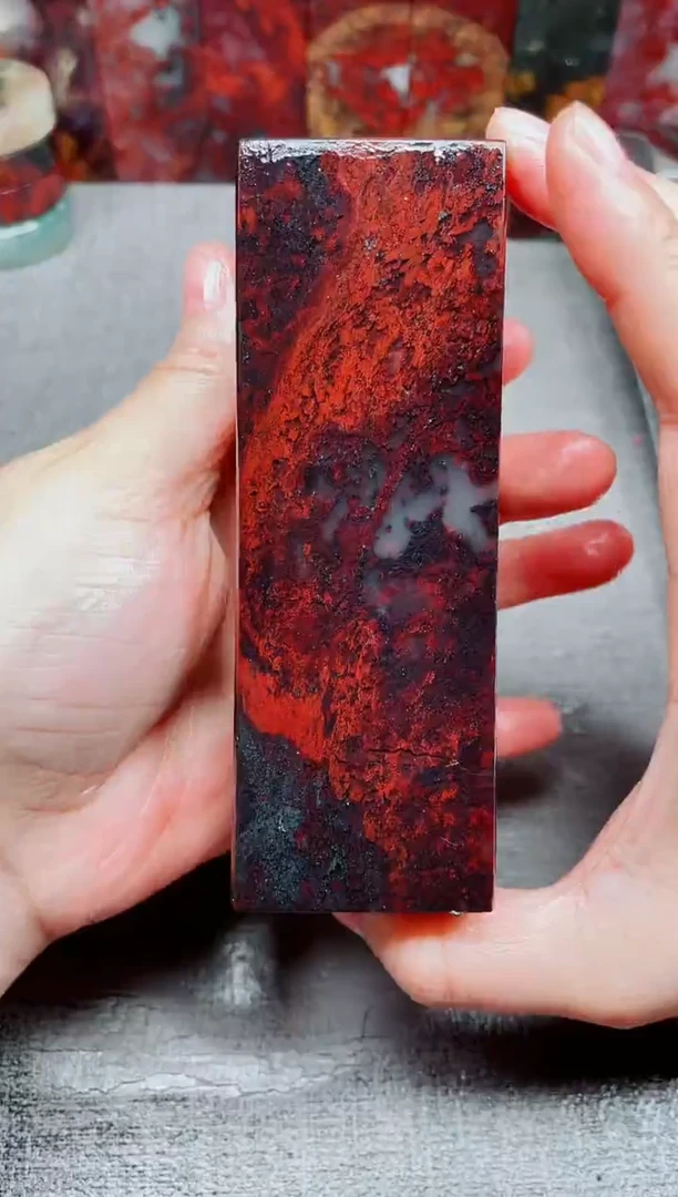 玉桂林鸡血玉素章--22