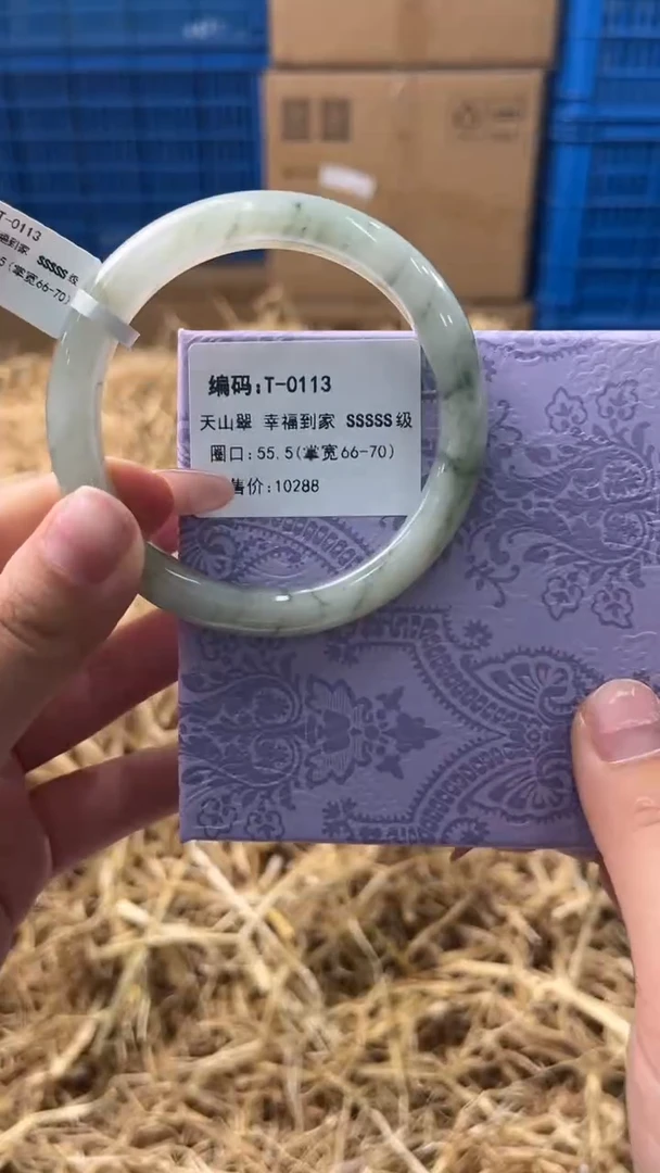 未镶嵌手镯石英质玉T-0113