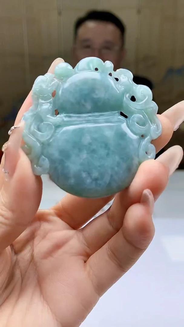 【闪购商品】定制翡翠未镶嵌5155ty-毛货挂件30