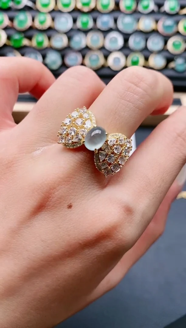 【闪购商品】翡翠戒指银S925镶嵌11111111