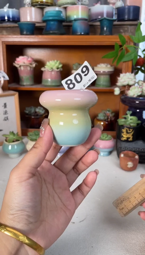 瓷片809知木小芳花盆