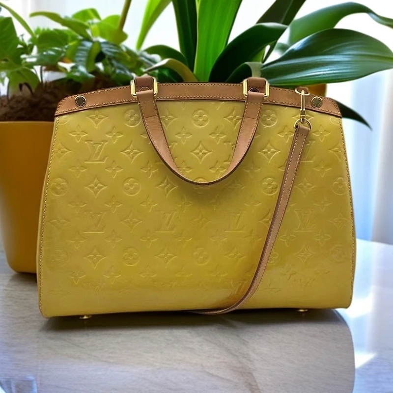 95新 LouisVuitton/路易威登 黄色医生包1211 7417