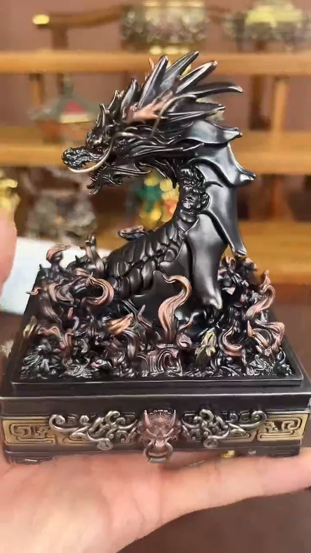 龙香炉摆件黑色款摆件