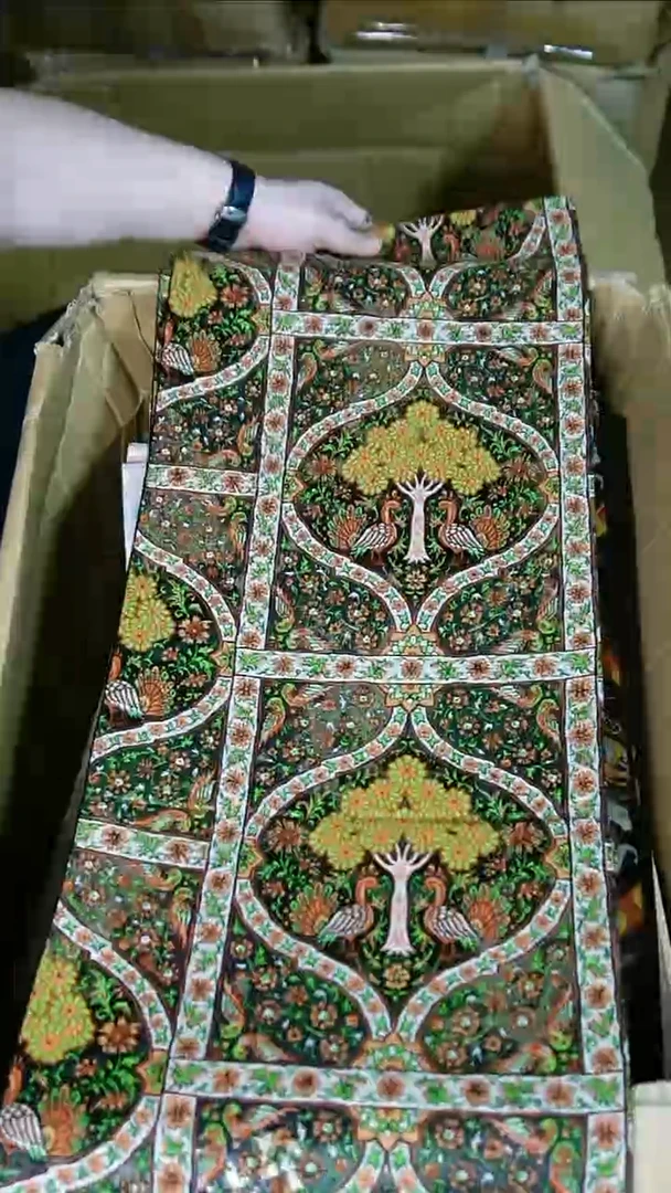 织绣织锦32花树双鸟