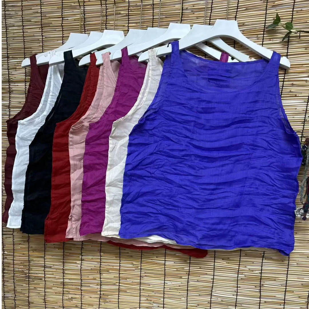 丽丽-原创百搭苎麻背心吊带