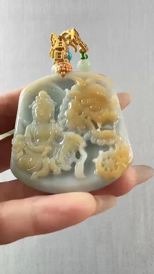 颈饰未镶嵌翡翠文殊