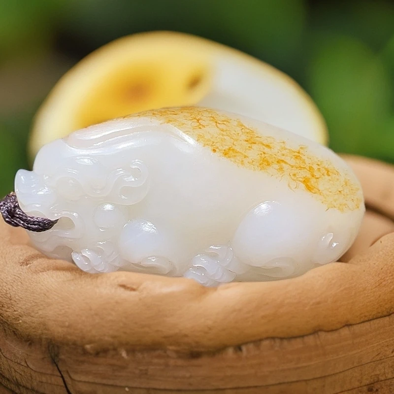 和田玉吊坠(不含链)未镶嵌