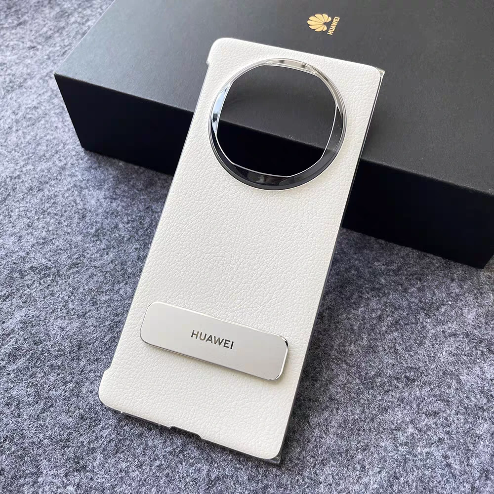 适用于华为matex6手机壳原装同款旋转支架素皮保护壳x6典藏版后壳