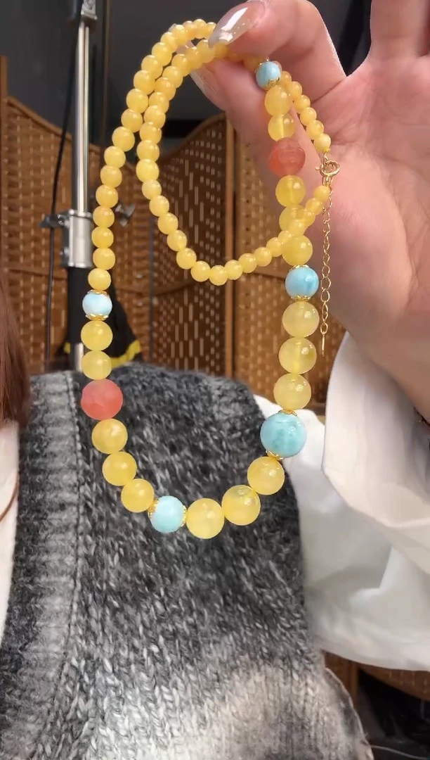 【闪购商品】蜜蜡颈饰未镶嵌珠串