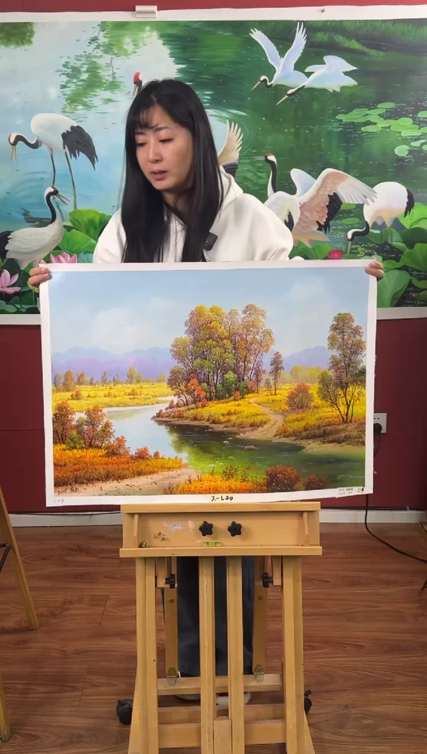 油画【93号】约50*70cm丨朝鲜原创纯手绘孤品油画丨顺丰包邮
