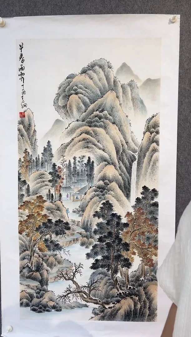 国画李纲-8平尺-国画作品-金