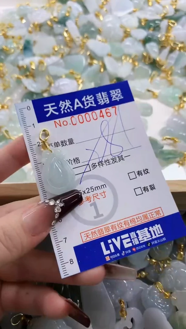颈饰未镶嵌翡翠天然A货翡翠
