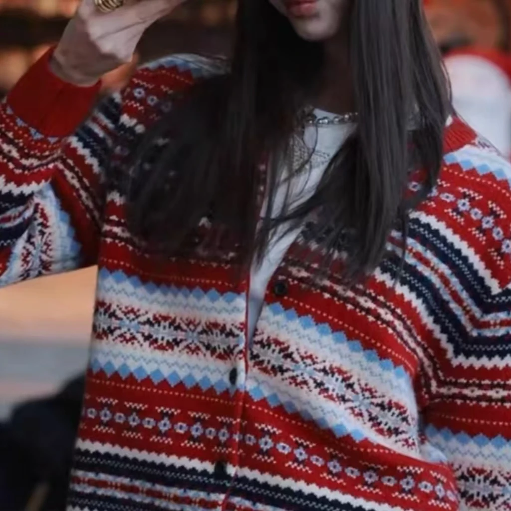 【78主播推荐】2024秋季新款女生v领上衣潮流休闲显瘦针织开衫