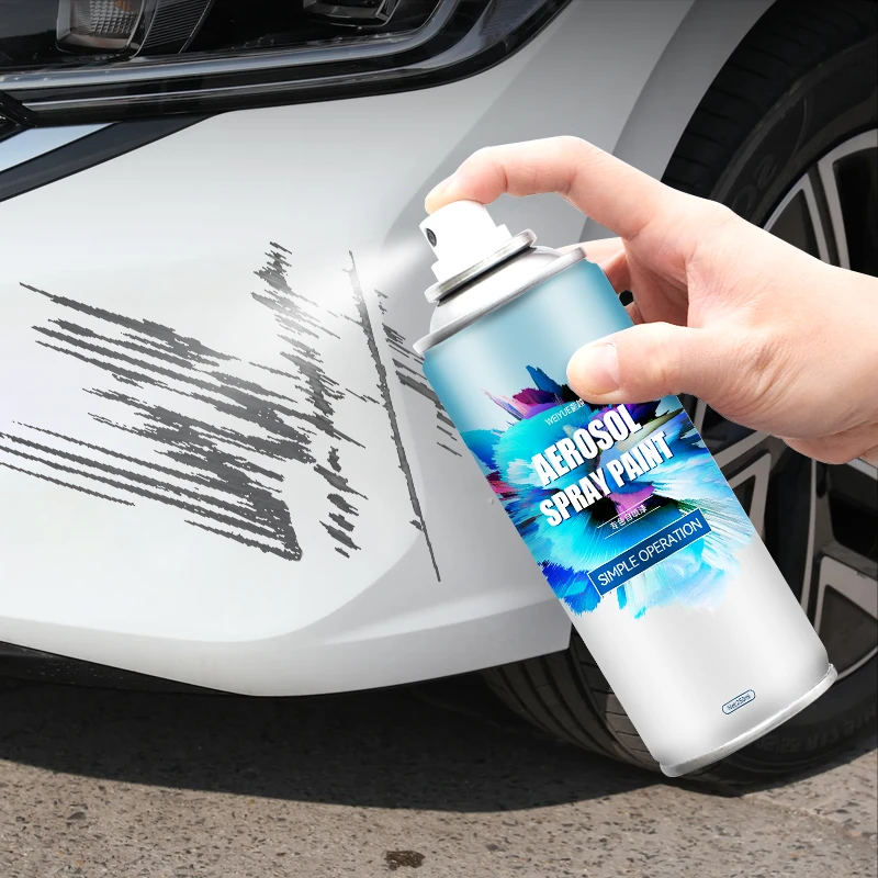 珍珠白色自喷漆汽车专用珠光白车漆面露底漆手喷漆修补保留原车漆