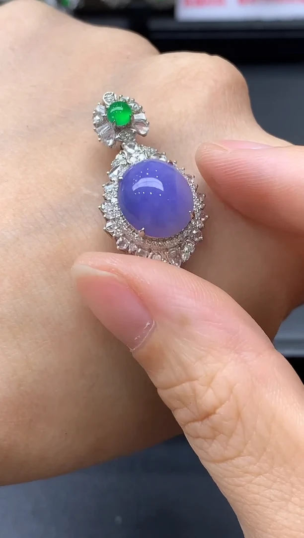 颈饰18K金镶嵌翡翠750中国好珍宝