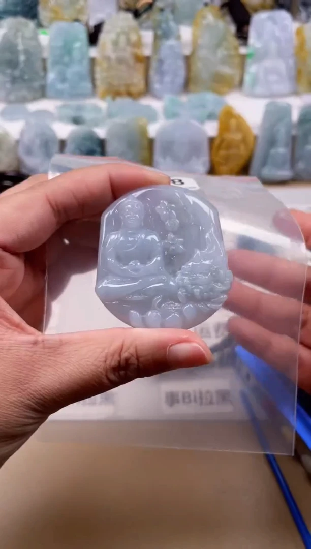 【闪购商品】翡翠颈饰未镶嵌天然缅甸A货翡翠408