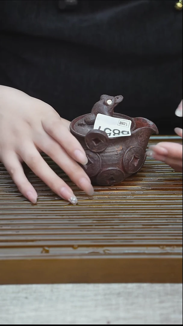 纯手工粗陶茶具每一只不一样