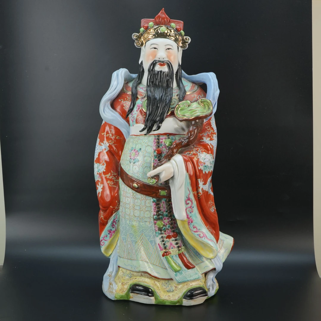 lot 11127 1879 建国初期 粉彩大三星 56公分