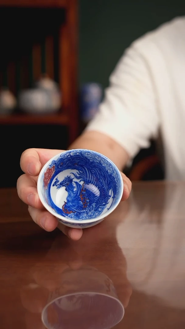自成堂柴窑 凤主人杯