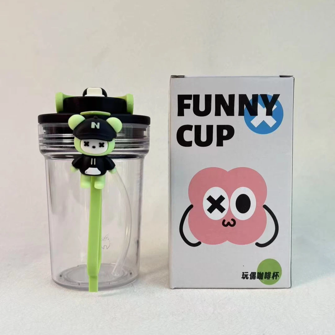 ZIPPO/之宝水杯-玩趣双饮塑料杯-青青黑 480ml  S00003