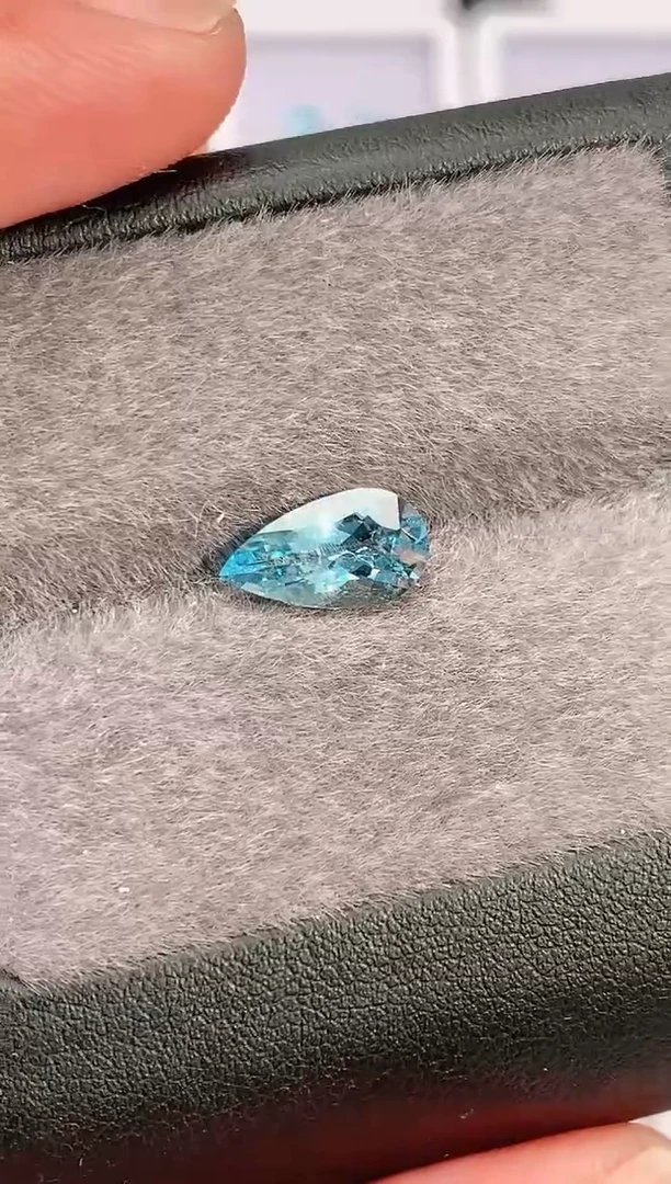 裸石海蓝宝石1.74-3000天然圣玛利亚色海蓝宝石