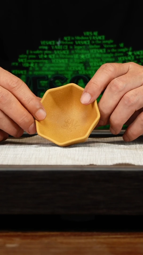 茶壶紫砂黄金段八方杯