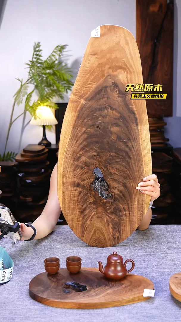 木北美黑胡桃原木.干裂疤结不属于商品质量问题完美主义者慎拍