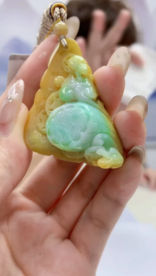 定制翡翠未镶嵌4868jw-毛货挂件32