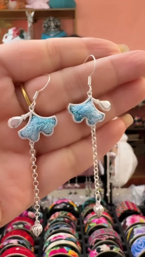 织绣艺枝独绣老绣饰品103