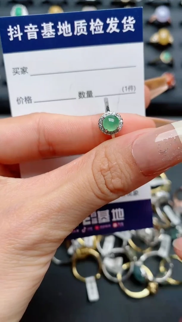 【闪购商品】翡翠戒指银S925镶嵌...........