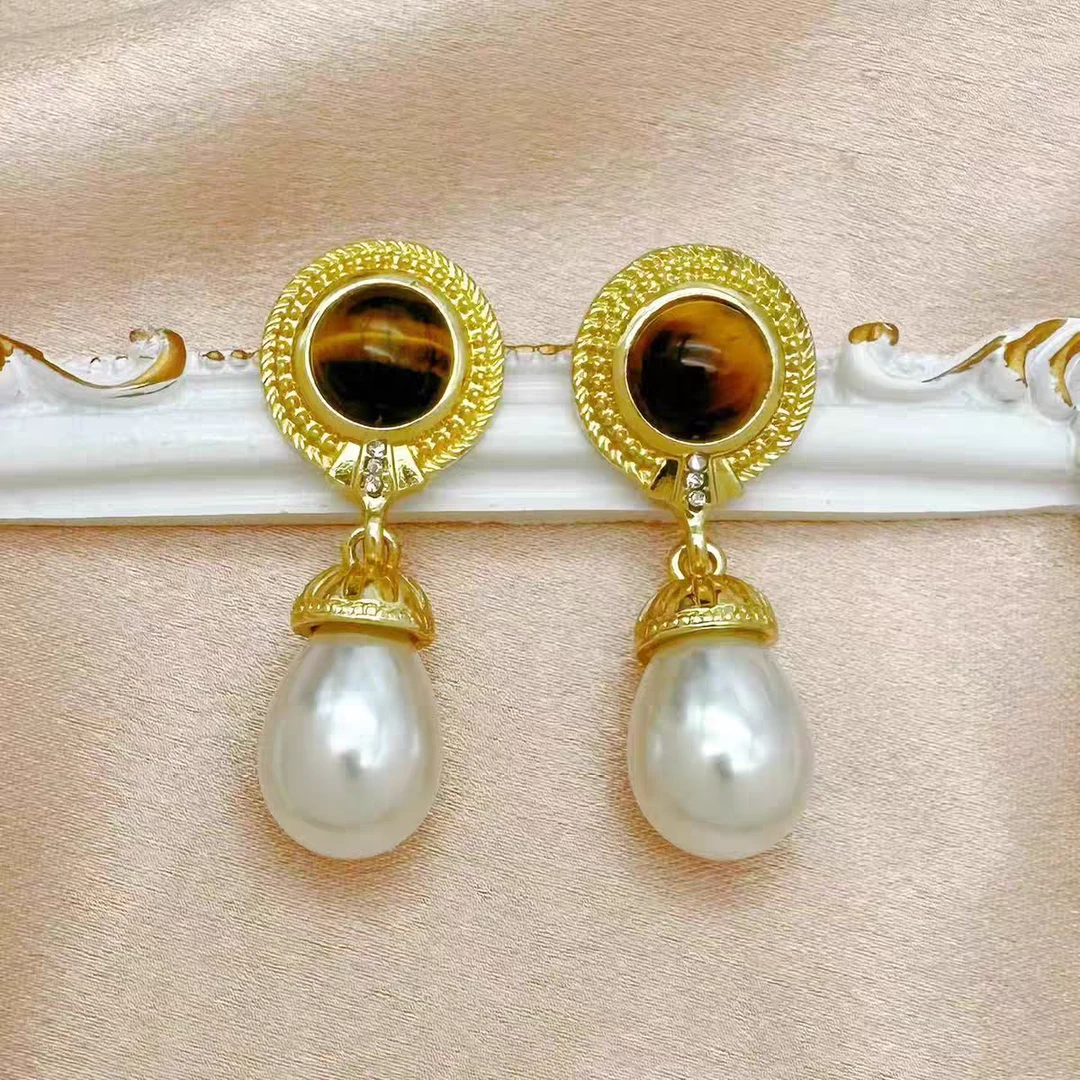 铜合金耳饰 铜合金【鱼子酱】经典时尚土星耳钉150