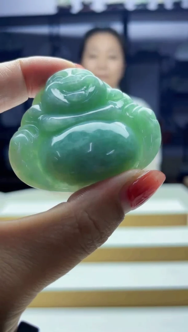 定制翡翠未镶嵌毛货07210141多样性发其一