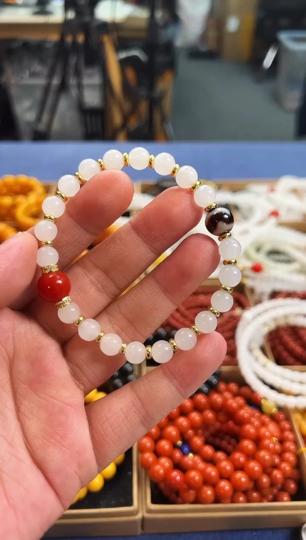 未镶嵌手串和田玉8+