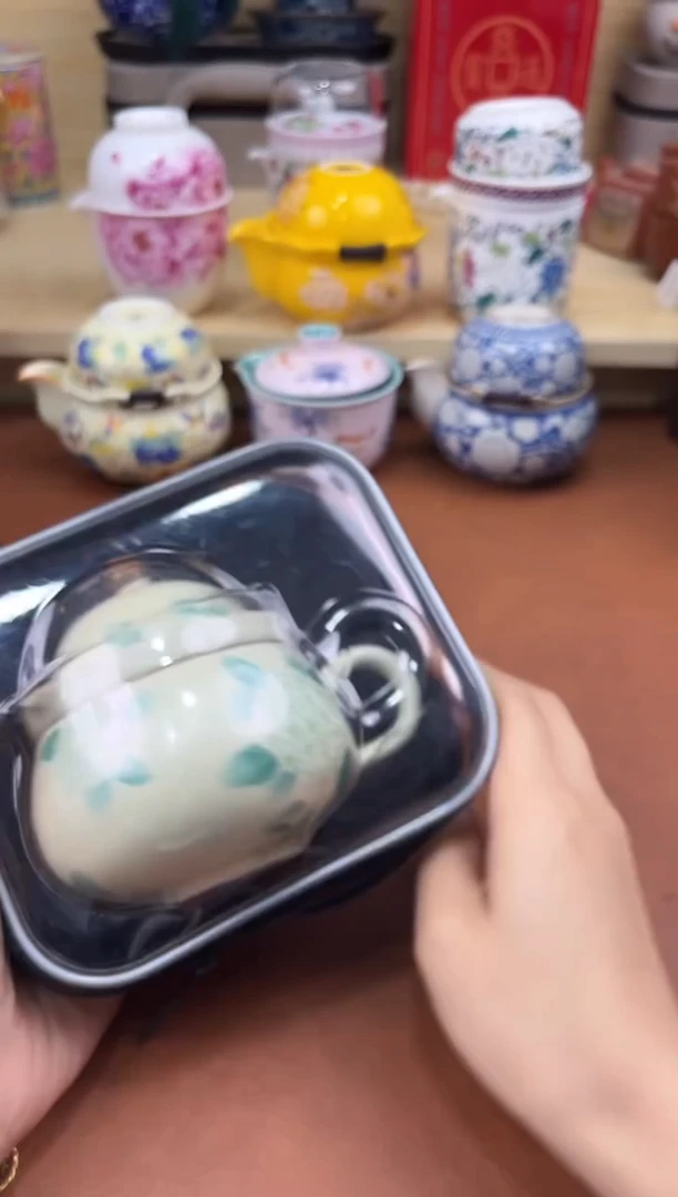 陶陶瓷茶具摆件旅行套组